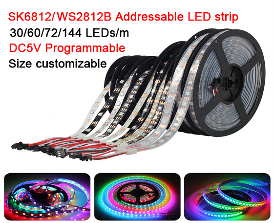 WS2812B DMX RGB LED幻彩软灯带